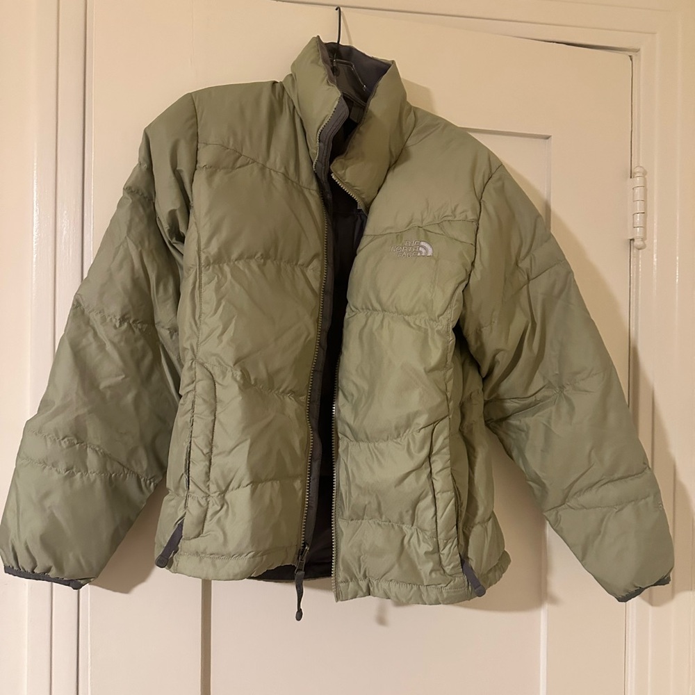 The North Face womens Olive Puffer Jacket
